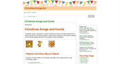 Desktop Screenshot of christmas-songs.biz